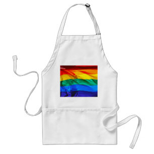 SlipperyJoe's artistieke Wave Gay Pride Flag cadea Standaard Schort