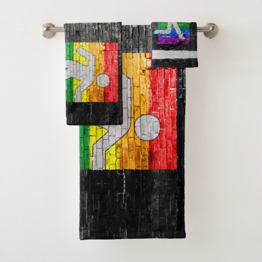 SlipperyJoe's Be You black brick wall walk figu (En situation)