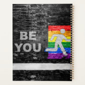 SlipperyJoe's Be You black brick wall walk figu (Dos)