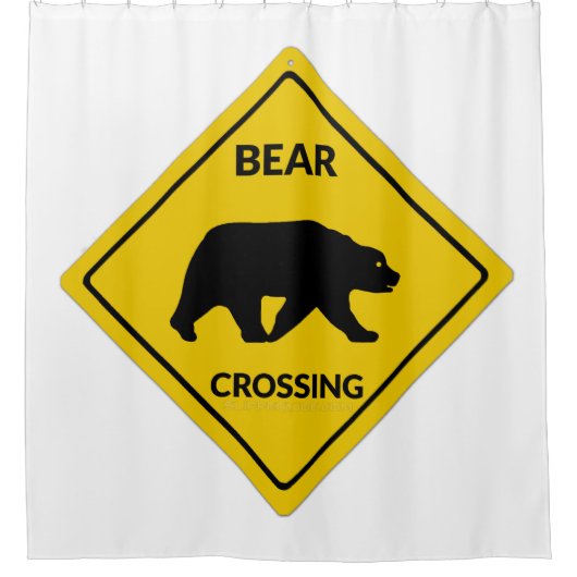 SlipperyJoe's beer kruising teken beer silhouet w Douchegordijn (Voorkant)