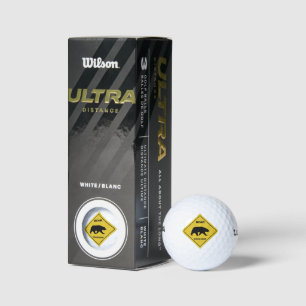 SlipperyJoe's beer kruising teken beer silhouet w Golfballen