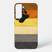 SlipperyJoe's Beer Pride flag houten vloer textuur Samsung Galaxy Hoesje (Achterkant)