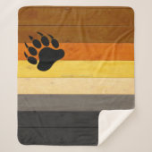 SlipperyJoe's Beer Pride flag houten vloer textuur Sherpa Deken (Voorkant)