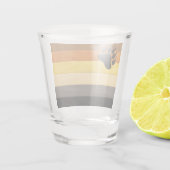 SlipperyJoe's Beer Pride flag houten vloer textuur Shot Glas (Achterkant)