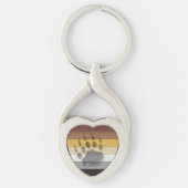 SlipperyJoe's Beer Pride flag houten vloer textuur Sleutelhanger (Voorkant)