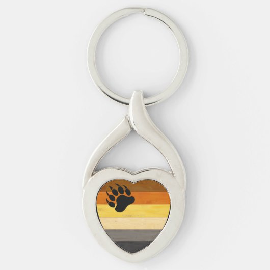 SlipperyJoe's Beer Pride flag houten vloer textuur Sleutelhanger (Voorkant)
