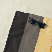 SlipperyJoe's Beer Pride flag houten vloer textuur Strandlaken (In situ)