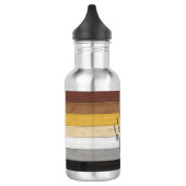 SlipperyJoe's Beer Pride flag houten vloer textuur Waterfles (Links)