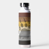 SlipperyJoe's Beer Pride flag houten vloer textuur Waterfles (Links)