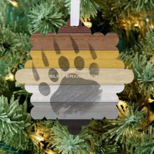 SlipperyJoe's Beer Pride vlag houten vloer textuur Ornament Kaart