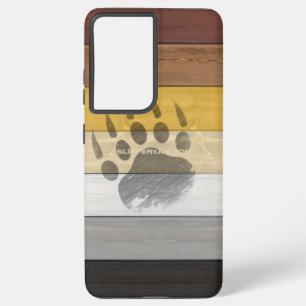 SlipperyJoe's Beer Pride vlag houten vloer textuur Samsung Galaxy Hoesje