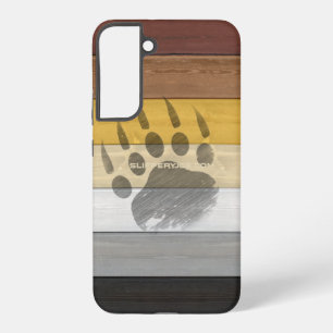 SlipperyJoe's Beer Pride vlag houten vloer textuur Samsung Galaxy Hoesje