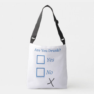 SlipperyJoe's ben je dronken humoristisch licht sa Crossbody Tas