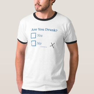 SlipperyJoe's ben je dronken humoristisch licht sa T-shirt