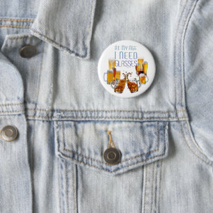 SlipperyJoe's bierglazen pilsnerglazen kroezen  Ronde Button 5,7 Cm