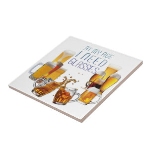 SlipperyJoe's bierglazen pilsnerglazen kroezen Tegeltje