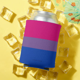 SlipperyJoe's Biseksuele Pride-vlag kleuren magent Blikjeskoeler