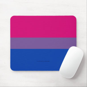 SlipperyJoe's Biseksuele Pride-vlag kleuren magent Muismat