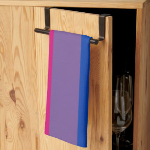 SlipperyJoe's Biseksuele Pride-vlag kleuren magent Theedoek
