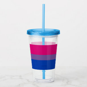 SlipperyJoe's Biseksuele Pride Vlag lavendel-roze  Acryl Drinkbeker