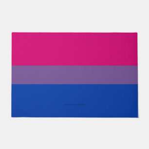 SlipperyJoe's Biseksuele Pride Vlag lavendel-roze  Deurmat