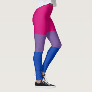 SlipperyJoe's Biseksuele Pride Vlag lavendel-roze Leggings