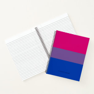 SlipperyJoe's Biseksuele Pride Vlag lavendel-roze Notitieboek