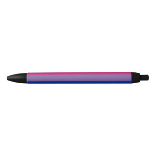 SlipperyJoe's Biseksuele Pride Vlag lavendel-roze  Zwarte Inkt Pen