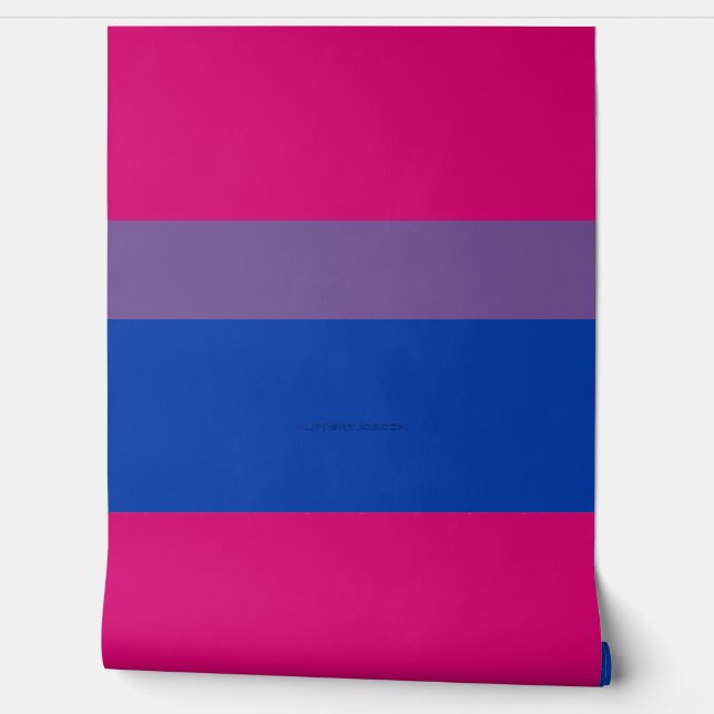 SlipperyJoe's Bisexual Pride Flag lavender-roze bl Behang (Afrollen)
