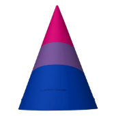 SlipperyJoe's Bisexual Pride Flag lavender-roze bl Feesthoedjes (Voorkant)
