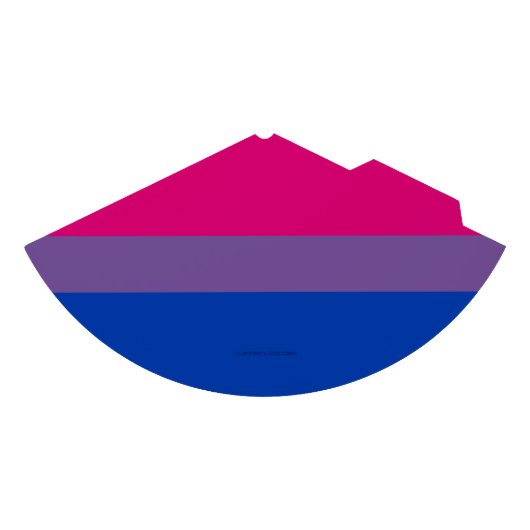 SlipperyJoe's Bisexual Pride Flag lavender-roze bl Feesthoedjes (Voorkant)