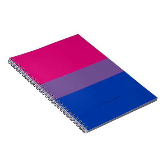SlipperyJoe's Bisexual Pride Flag lavender-roze bl Notitieboek (Rechterzijde)