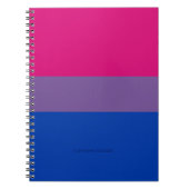 SlipperyJoe's Bisexual Pride Flag lavender-roze bl Notitieboek (Voorkant)