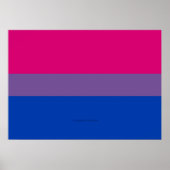 SlipperyJoe's Bisexual Pride Flag lavender-roze bl Poster (Voorkant)