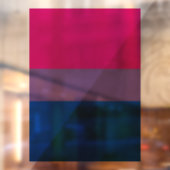SlipperyJoe's Bisexual Pride Flag lavender-roze bl Raamsticker (Vel 2)