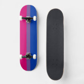 SlipperyJoe's Bisexual Pride Flag lavender-roze bl Skateboard (Voorkant)