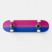 SlipperyJoe's Bisexual Pride Flag lavender-roze bl Skateboard (Horizontaal)