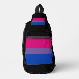 SlipperyJoe's Bisexual Pride Flag lavender-roze bl Sling Bag