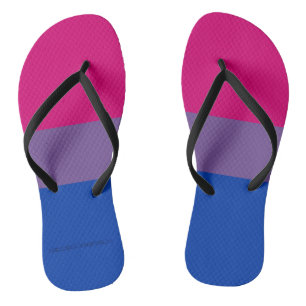 SlipperyJoe's Bisexual Pride Flag lavender-roze bl Teenslippers