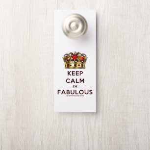 SlipperyJoe's blijf kalm fabulous gouden kroon roo