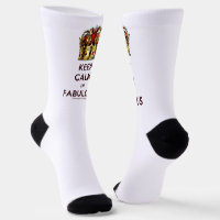 SlipperyJoe's blijf kalm fabulous gouden kroon roo