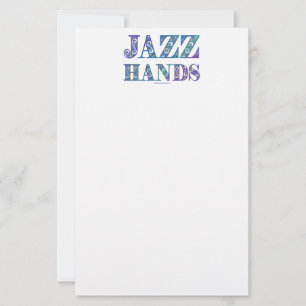 SlipperyJoe's Broadway-musical Jazz Hands queer ca Briefpapier