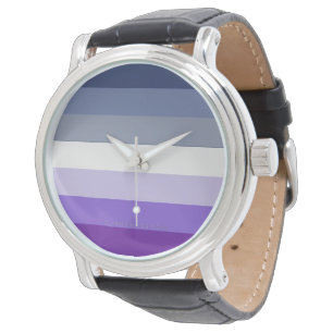 SlipperyJoe's Butch Lesbische Pridevlag vertegenwo Horloge
