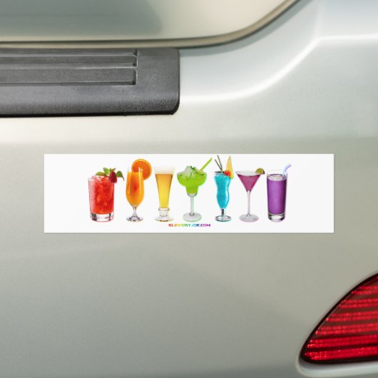 SlipperyJoe's Cheers drink alcoholcocktailpride Bumpersticker (Op auto)