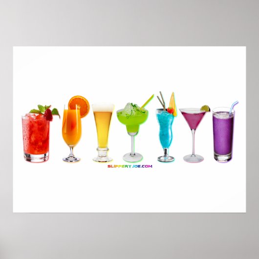SlipperyJoe's Cheers drink alcoholcocktailpride Poster (Voorkant)