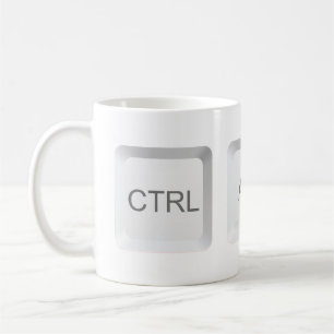 SlipperyJoe's CTRL ALT DEL computer toetsenbord kn Koffiemok