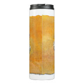 SlipperyJoe's cub beer woord sinaasappel-bruine ti Thermosbeker (Achterkant)