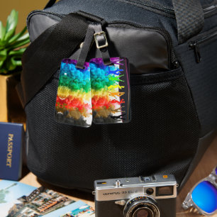 SlipperyJoe's Dancing Pride Shadows gay geschenken Bagagelabel