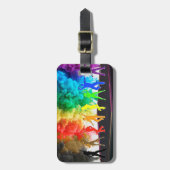 SlipperyJoe's Dancing Pride Shadows gay geschenken Bagagelabel (Voorkant verticaal)
