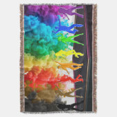 SlipperyJoe's Dancing Pride Shadows gay geschenken Deken (Voorkant Verticaal)